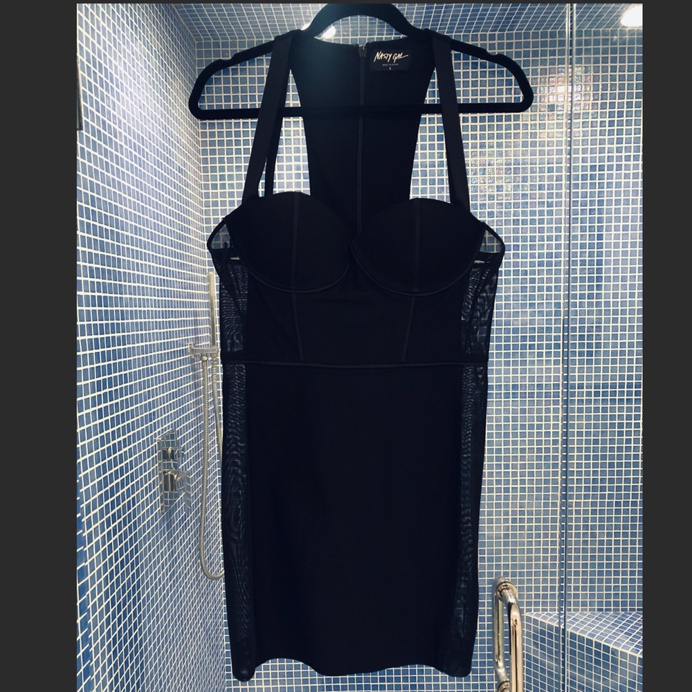 Brand New Nasty Gal Back Mesh Mini Dress